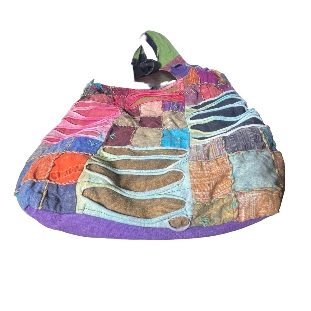 Rising International Boho Patchwork Shoulder Bag - image 8